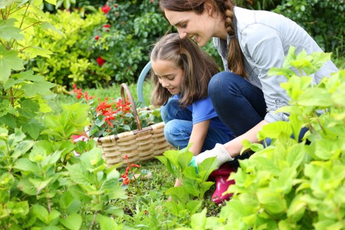 Seasonal flower bed design with colorful blooms in Edmonton